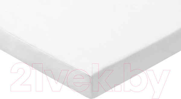 Изображение товара Простыня AlViTek Бязь однотонная на резинке 90x200x25 / ПР-ПО-Р-090-БЕЛ (белый)