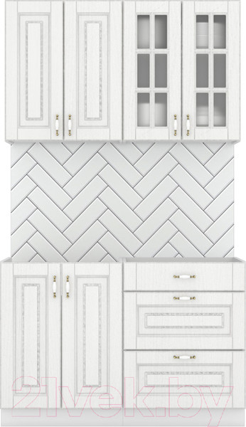 Изображение товара Кухонный гарнитур Интермебель Бостон-1 1.2 (акация белая)