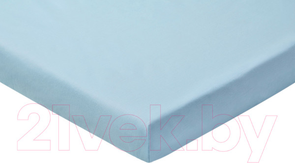 Изображение товара Простыня AlViTek Поплин однотонный на резинке 180x200x25 / ПР-ПО-Р-180(180)-ГОЛ (голубой)