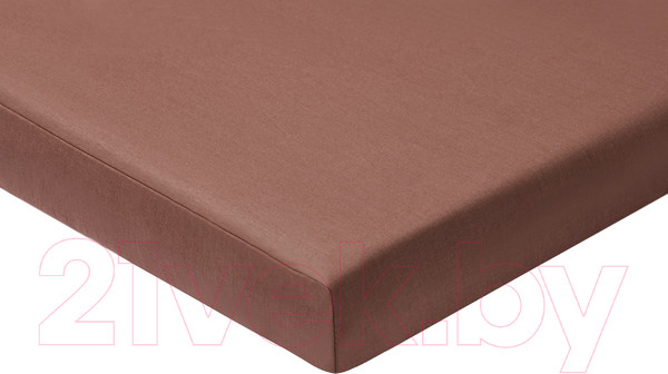 Изображение товара Простыня AlViTek Поплин однотонный на резинке 180x200x25 / ПР-ПО-Р-180(180)-ШОК (шоколадный)