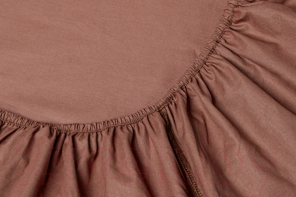 Изображение товара Простыня AlViTek Поплин однотонный на резинке 180x200x25 / ПР-ПО-Р-180(180)-ШОК (шоколадный)