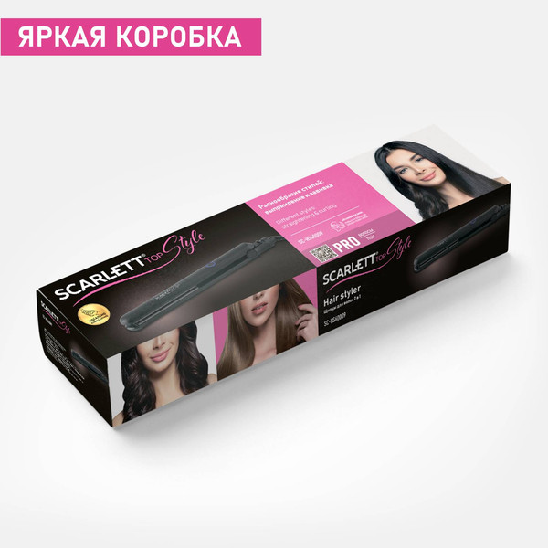Изображение товара Выпрямитель для волос Scarlett SC-HS60009 (черный)