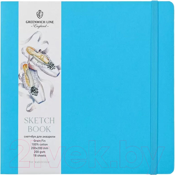 Изображение товара Скетчбук Greenwich Line SkBWI_37662 (18л, лазурный)