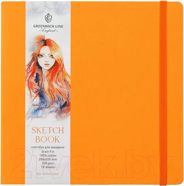 Изображение товара Скетчбук Greenwich Line SkBWl_37660 (18л, оранжевый)