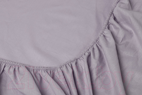 Изображение товара Простыня AlViTek Поплин однотонный на резинке 140x200x25 / ПР-ПО-Р-140-СЕР (серый)