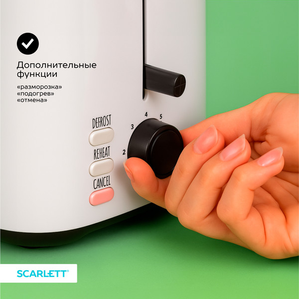 Изображение товара Тостер Scarlett SC-TM11032 (белый)