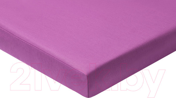 Изображение товара Простыня AlViTek Поплин однотонный на резинке 140x200x25 / ПР-ПО-Р-140-ЧЕР (черничный)