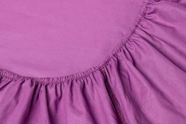 Изображение товара Простыня AlViTek Поплин однотонный на резинке 140x200x25 / ПР-ПО-Р-140-ЧЕР (черничный)