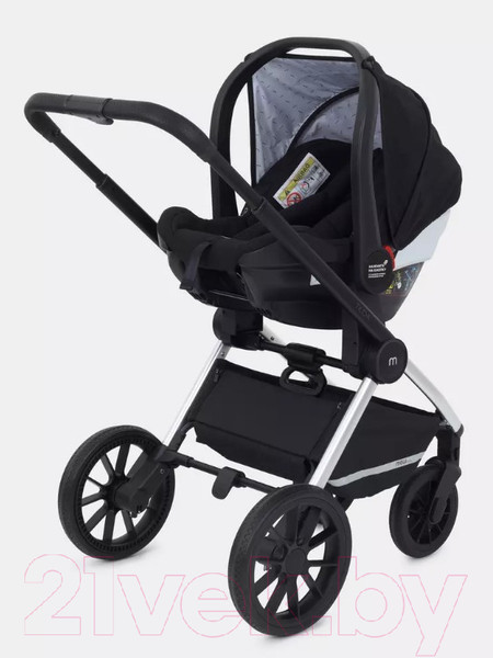 Изображение товара Детская универсальная коляска MOWbaby Tilda 3 в 1 / MB065 (черный)