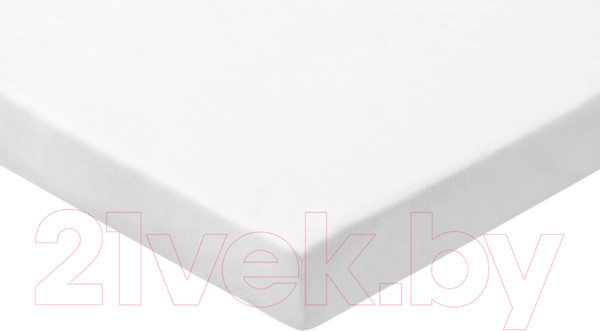 Изображение товара Простыня AlViTek Бязь однотонная на резинке 160x200x25 / ПР-ПО-Р-160-БЕЛ (белый)