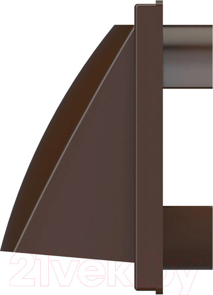 Изображение товара Решетка вентиляционная ERA С обратным клапаном и фланцем 1515К12.5ФВ (коричневый)