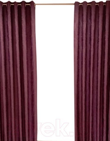 Изображение товара Комплект штор Модный текстиль 06L / 112MTSOFTA16 (260x150, 2шт, фиолетовый)