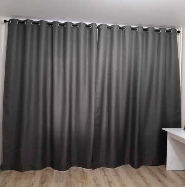 Изображение товара Штора Модный текстиль 01L1 / 112MT391019 (250x180, темно-серый)