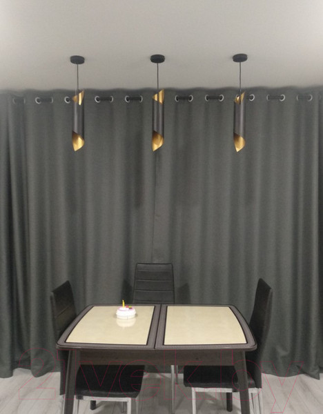 Изображение товара Штора Модный текстиль 01L1 / 112MT391019 (250x180, темно-серый)