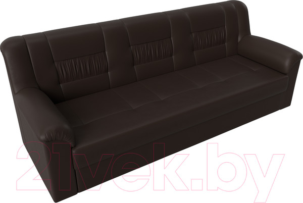 Изображение товара Диван Лига Диванов Карелия 342 (экокожа коричневый)