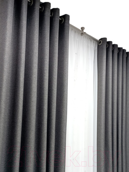 Изображение товара Штора Модный текстиль 03L1 / 112MT391019 (260x210, темно-серый)