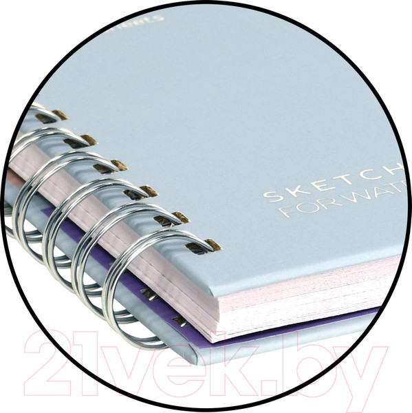 Изображение товара Скетчбук Lorex Curly Aquarelle Gradient Touch / LXSBCA195-GT (30л)