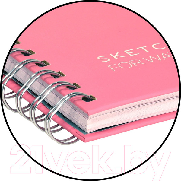 Изображение товара Скетчбук Lorex Curly Aquarelle Gradient Touch / LXSBCAA4-GT (30л)