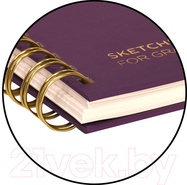 Изображение товара Скетчбук Lorex Curly Gradient Touch / LXSBCA5-GT (60л)