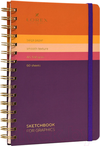Изображение товара Скетчбук Lorex Curly Gradient Touch / LXSBCA5-GT (60л)