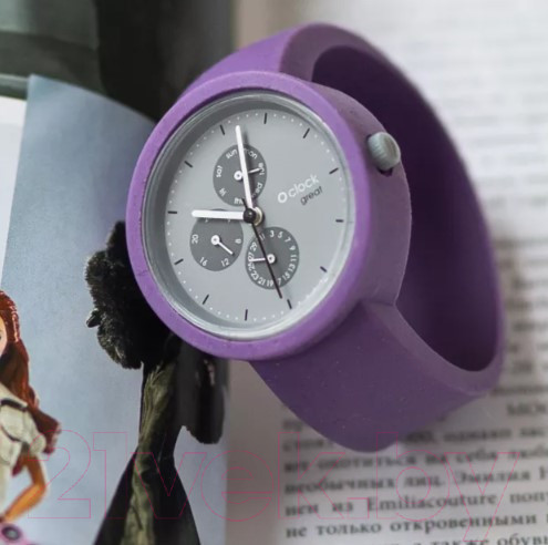 Изображение товара Ремешок для часов O bag O clock Great OCLKS107SIS01095M  (фиолетово-сиреневый)