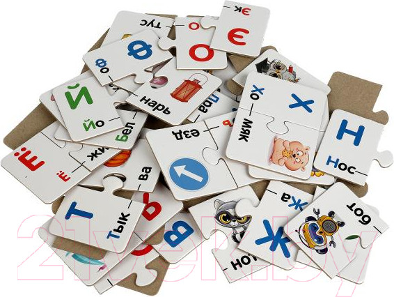 Изображение товара Развивающая игра Умные игры Азбука. Набор IQ-пазлов для малышей М.А. Жукова / 4650250518273