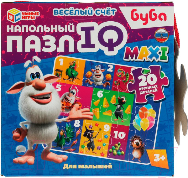Изображение товара Развивающая игра Умные игры Веселый счет. Буба. Напольный пазл IQ max / 4680107940742