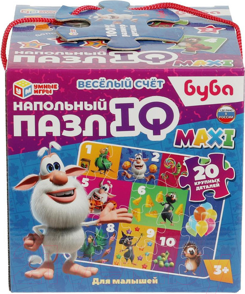Изображение товара Развивающая игра Умные игры Веселый счет. Буба. Напольный пазл IQ max / 4680107940742
