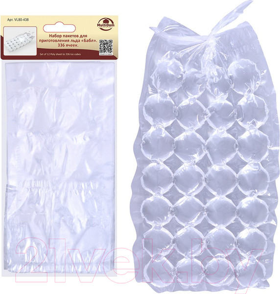 Изображение товара Набор пакетов для льда Мультидом Бабл / VL80-438