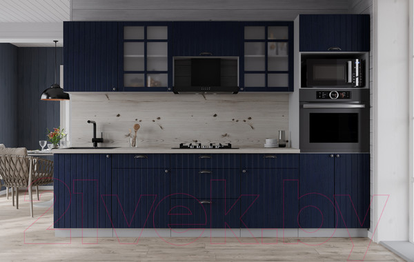 Изображение товара Кухонный гарнитур Интерлиния Берес 2.7В (дуб королевский/бискайская сосна)