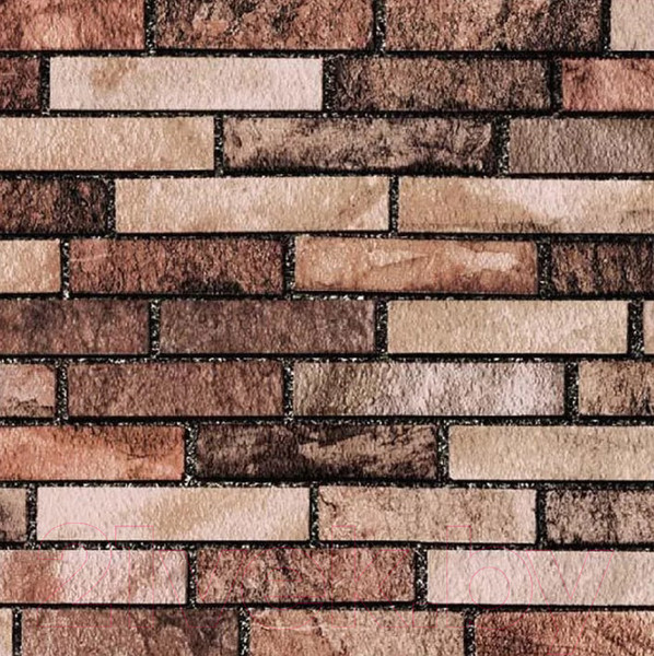 Изображение товара Пленка самоклеящаяся универсальная Рыжий кот 0.45x2м / 008193 (кирпич коричневый)