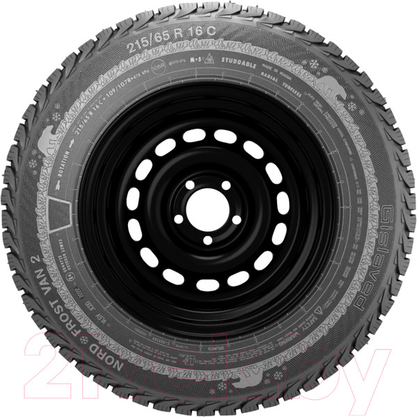 Изображение товара Зимняя легкогрузовая шина Gislaved Nord Frost Van 2 SD 195/70R15C 104/102R (шипы)