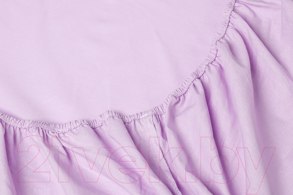 Изображение товара Простыня AlViTek Поплин однотонный на резинке 200x200x25 / ПР-ПО-Р-200-ЛАВ (лавандовый)