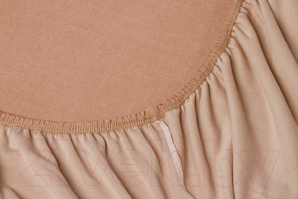 Изображение товара Простыня AlViTek Махровая на резинке 90x200x20 / ПМР-КАК-090 (какао)