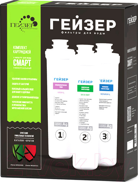 Изображение товара Комплект картриджей для фильтра Гейзер Смарт универсальный