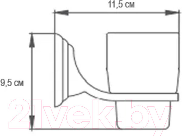 Изображение товара Стакан для зубной щетки и пасты Ekko E1506