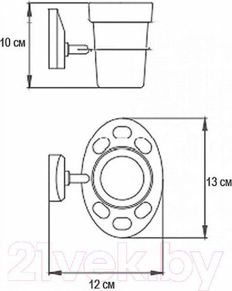 Изображение товара Стакан для зубной щетки и пасты Ekko E1606-1