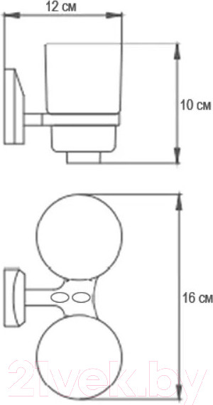 Изображение товара Набор стаканов для зубной щетки и пасты Ekko E1608