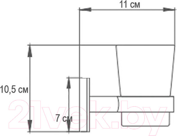 Изображение товара Стакан для зубной щетки и пасты Ekko E1906
