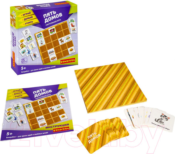 Изображение товара Настольная игра Bondibon Пять домов / ВВ4707