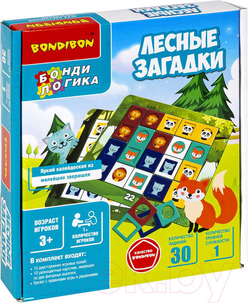 Изображение товара Настольная игра Bondibon Лесные загадки / ВВ5636