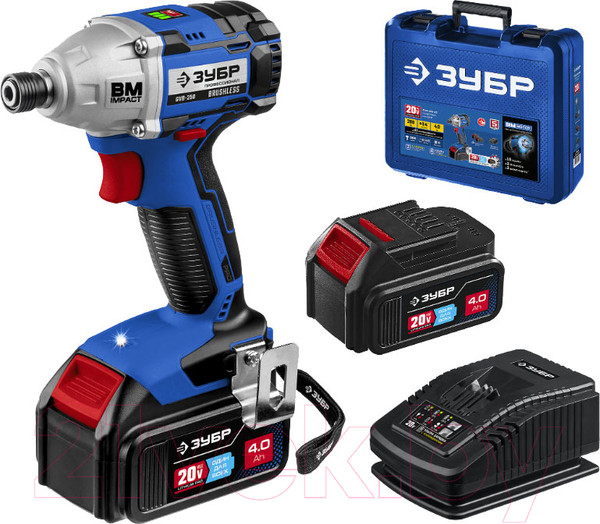 Изображение товара Аккумуляторный шуруповерт Зубр GVB-250-42 (кейс)