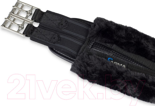 Изображение товара Подпруга для лошади Arma SupaFleece Contour с резинками 463/BLACK/48 (черный)