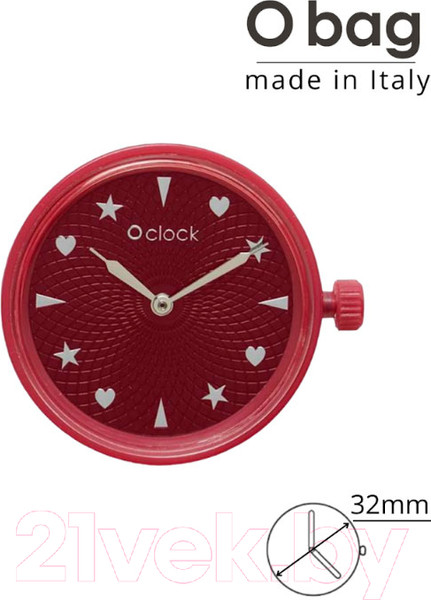 Изображение товара Часовой механизм O bag O clock Great OCLKD001MESL5422 (яркий винно-красный)
