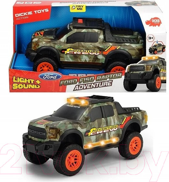 Изображение товара Автомобиль игрушечный Dickie Adventure Ford F150 Raptor / 3756001