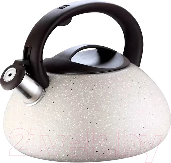 Изображение товара Чайник со свистком Hitt Starlight H01033 (коричневый мрамор)