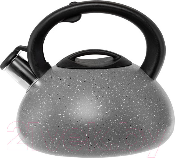 Изображение товара Чайник со свистком Hitt Starlight H01034 (серый мрамор)