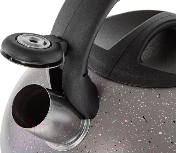 Изображение товара Чайник со свистком Hitt Starlight H01034 (серый мрамор)