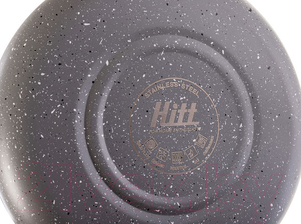 Изображение товара Чайник со свистком Hitt Starlight H01034 (серый мрамор)