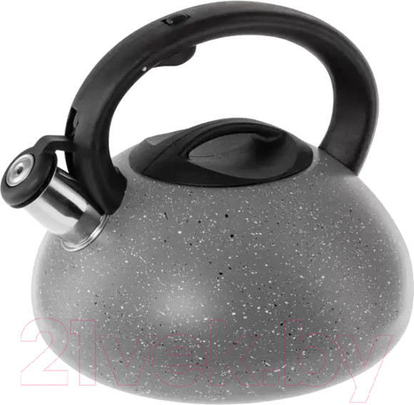 Изображение товара Чайник со свистком Hitt Starlight H01034 (серый мрамор)